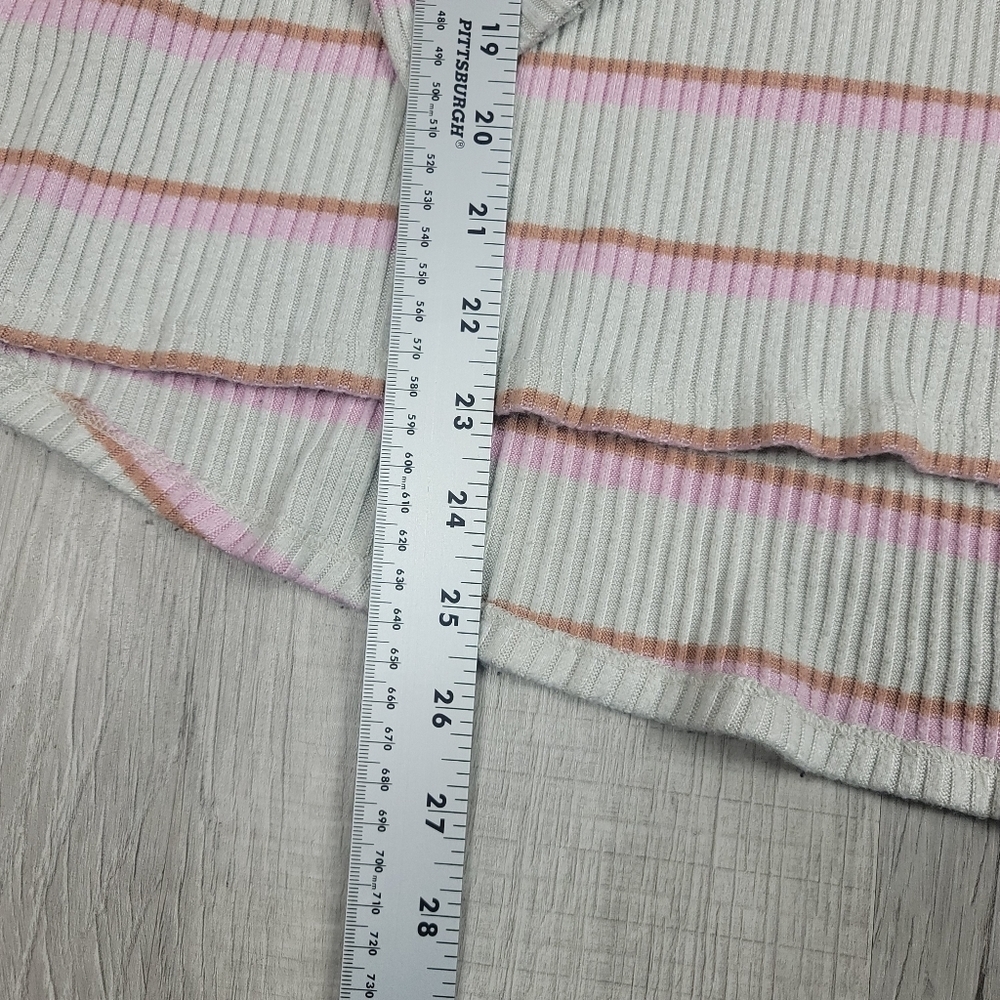 American Eagle Super Soft Striped Beige Longsleeve Blouse | Size XXL - Picture 6 of 7